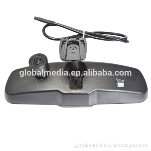 DVR recording car interior mirror monitor with GPS tracker and auto brightness adjustment